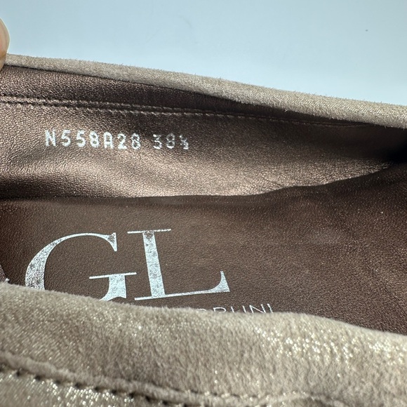 AGL Attilio Giusti Leombruni Snakeskin Captoe Ballet Flats Sz 8.5M - Picture 9 of 11